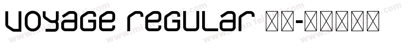 voyage regular 字体字体转换